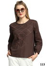 Brown Colour Shiri Vol 2 Stylish Cotton Party Wear Ladies Top 113
